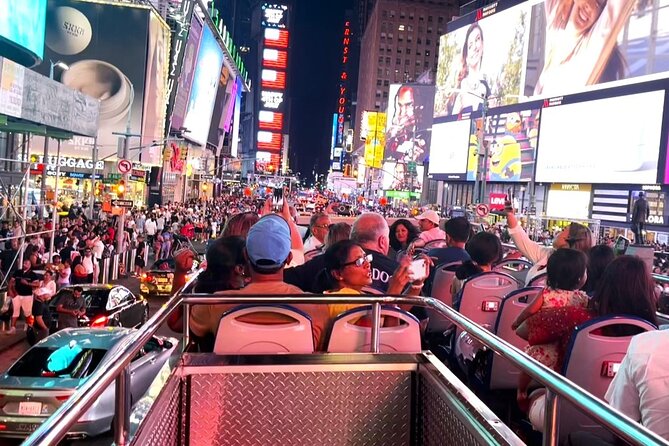 75-Minutes NYC Sightseeing Night Double Decker Bus Tour - Manhattan Bridge, Williamsburg Bridge, and changing city views