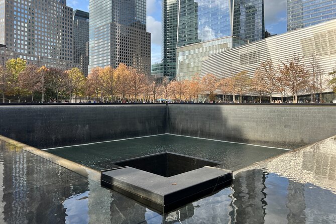 9/11 Full Story Private Tour - Reading the two memorial pools