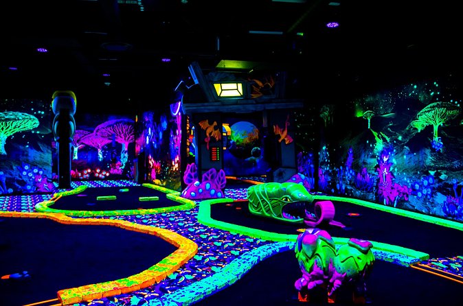 American Dream Black Light Indoor Mini Golf Ticket - Photos, sculptures, and the value beyond golf