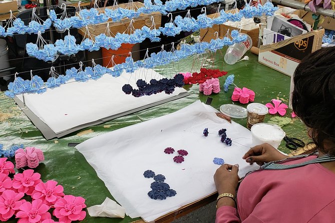 Behind The Scenes Factory Tour - M&S Schmalberg Flowers - From flat cloth to a custom flower