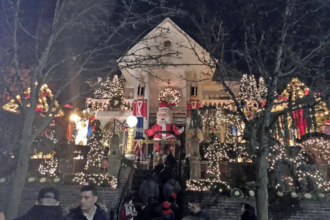 Brooklyn Christmas Lights Walking Tour at Dyker Heights - Walking toward the main displays