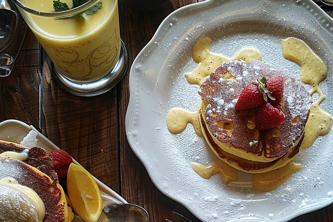 Brunch in a Crunch in NYC - Preparing eggs Benedict and lemon raspberry ricotta pancakes