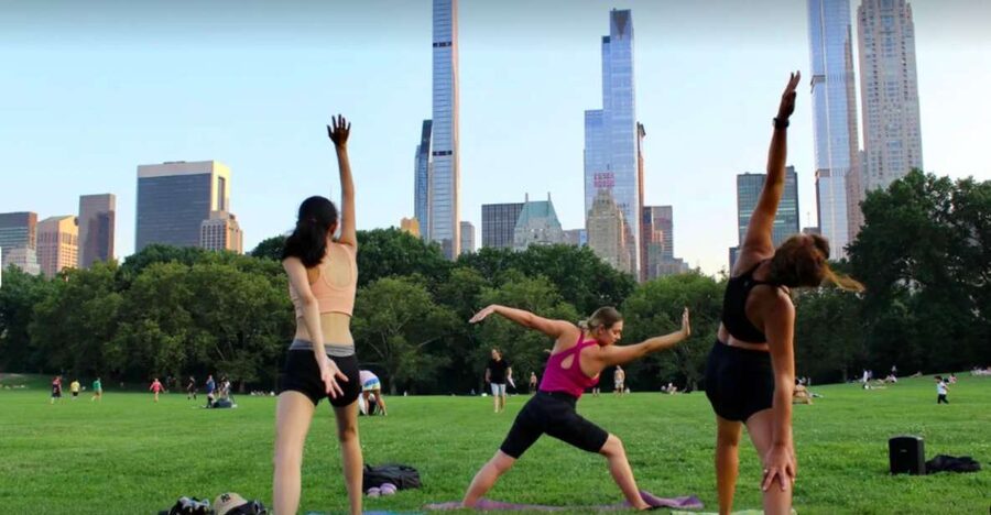 Central Park: Highest Rated Yoga Class in New York City! - Yoga Above Sheep Meadow, With New York in View