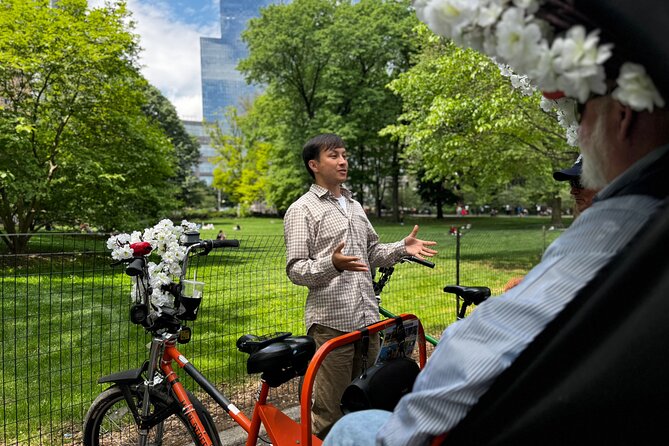Central Park Pedicab Tours - History and Movie Locations - Strawberry Fields, the Dakota, and the western lawns