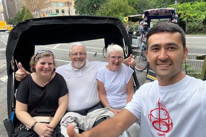 Central Park privet pedicab delux tour -1 hour - Bow Bridge, Cherry Hill, and the Lake