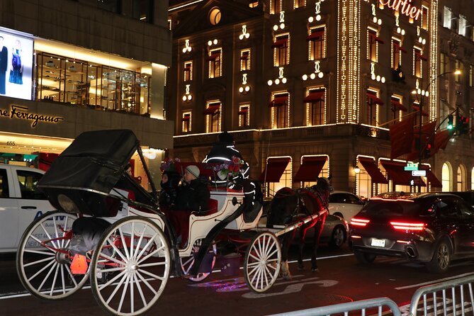 Christmas Light Private Carriage Ride New York City - St. Patrick’s Cathedral and the Fifth Avenue churches
