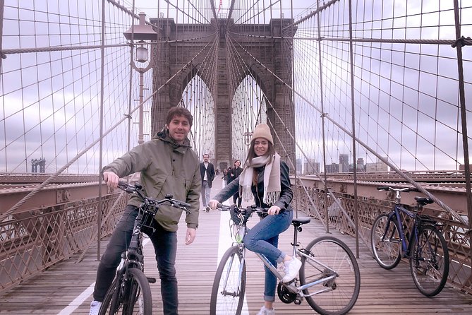 Cycle to NYC's Top Sites In One Day - East River views lead toward the Brooklyn Bridge