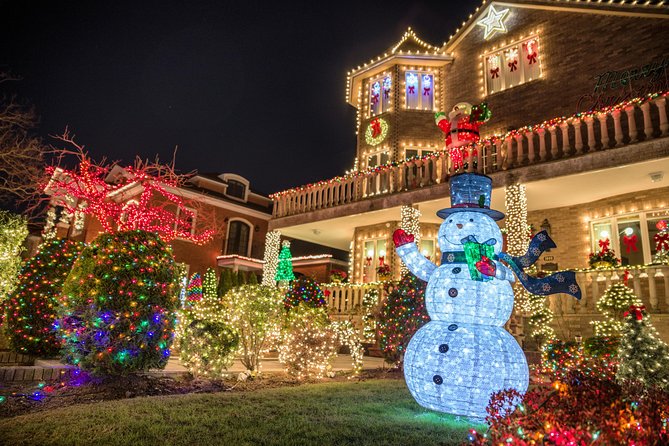 Dyker Heights Christmas Lights Express Bus from Times Square - Walking through the Dyker Heights displays