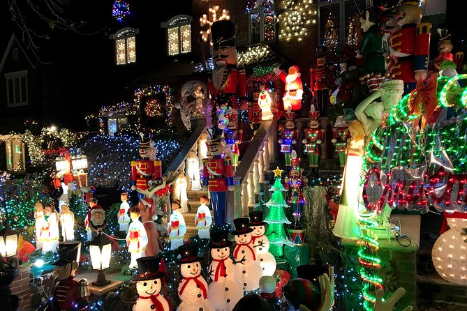 Dyker Heights Christmas Lights Express Bus from Times Square - The Sparta House, Polizzotto Home, and photo time