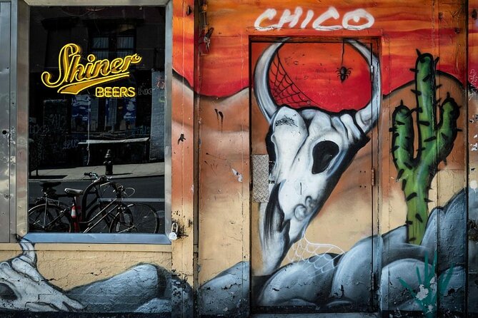 East Village Rock and Roll Tour <em>Rock Junket Tours – Key points at a glance’ /></p>
<ul>
<li><strong>CBGB’s former home:</strong> Finish near 315 Bowery, where the legendary club once helped launch New York punk, rock, and folk scenes.</li>
<li><strong>Album covers in real locations:</strong> See buildings linked to Physical Graffiti, Waiting on a Friend, and other famous music images.</li>
<li><strong>Bobby Pinn’s visual aids:</strong> Bobby often uses album covers, photographs, books, and other material to make vanished venues easier to picture.</li>
<li><strong>More than punk:</strong> The route can include the Ramones, Iggy Pop, Led Zeppelin, the Rolling Stones, jazz figures, glam performers, and pop stars.</li>
<li><strong>A useful East Village walk:</strong> Get suggestions for places to eat, drink, shop, and continue exploring after the tour.</li>
<li><strong>Rain or shine planning:</strong> The experience runs in most weather, though poor weather can lead to a new date or refund.</li>
</ul>
<h2 id="why-this-two-hour-walk-works">Why this two-hour walk works</h2>
<p>Rock Junket Tours – Why this two-hour walk works’ /></p>
<p><p>The best part of this tour is its sense of place. You are not simply hearing a list of famous names while walking past anonymous buildings. You are seeing the streets where musicians lived, venues once operated, and photographs were made.</p>
</p>
<p><p>That matters in the East Village because much of the original music scene has changed. CBGB is no longer a club, and several old music shops and venues have disappeared or changed owners. Without a guide, you could walk right past an important address and see only a storefront, apartment building, or plain stretch of pavement.</p>
</p>
<p><p>A good guide fills in that missing picture. Bobby Pinn is repeatedly praised for his passion, stories, and use of visual material. He carries album covers and photographs that let you compare the street in front of you with its earlier appearance. This is especially useful when the building remains but the club, shop, or people connected to it are long gone.</p>
</p>
<p><p>You should also expect a tour that leans strongly toward rock and punk. It is not a general New York music walk covering every major style equally. The focus is the East Village and Lower East Side scene, with punk at its center and room for glam, classic rock, jazz, folk, and pop.</p>
</p>
<div class="twil" style="margin: 20px 0; padding: 15px 0;"><p>More Lower East Side walks:</p><ul style="margin: 10px 0; padding-left: 0; list-style: none;"><li style="margin: 0 0 12px 0; padding: 0 0 12px 0; border-bottom: 1px solid #E8E1E0; line-height: 1.4;"><a href="https://thenycexplorer.com/lower-east-side-food-tour-taste-nycs-american-dream/">Lower East Side Food Tour: Taste NYC’s American Dream</a><br><span style="font-size: 0.82em; color: #7A5A50;"><span style="color: #FFC61E;">★</span> 5.0 &nbsp;&middot;&nbsp; 1,031 reviews</span></li><li style="margin: 0 0 12px 0; padding: 0 0 12px 0; border-bottom: 1px solid #E8E1E0; line-height: 1.4;"><a href="https://thenycexplorer.com/nyc-lower-east-side-walking-and-food-tour/">NYC Lower East Side Walking and Food Tour</a><br><span style="font-size: 0.82em; color: #7A5A50;"><span style="color: #FFC61E;">★</span> 5.0 &nbsp;&middot;&nbsp; 646 reviews</span></li><li style="margin: 0; padding: 0; border-bottom: none; line-height: 1.4;"><a href="https://thenycexplorer.com/nyc-taste-the-american-dream-a-lower-east-side-food-tour/">NYC: Taste the American Dream a Lower East Side Food Tour</a><br><span style="font-size: 0.82em; color: #7A5A50;"><span style="color: #FFC61E;">★</span> 4.8 &nbsp;&middot;&nbsp; 307 reviews</span></li></ul></div><h2 id="meeting-at-astor-place">Meeting at Astor Place</h2>
<p><img width="669" height="446" decoding="async" src=