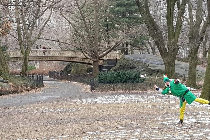 Elf and Home Alone 2 Movie Locations Tour in Central Park - Gapstow Bridge and the Pigeon Lady scene
