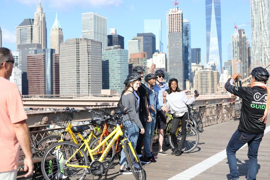 From Manhattan: 2-Hour Brooklyn Bridge Sightseeing Bike Tour - Pace University and the first downtown views