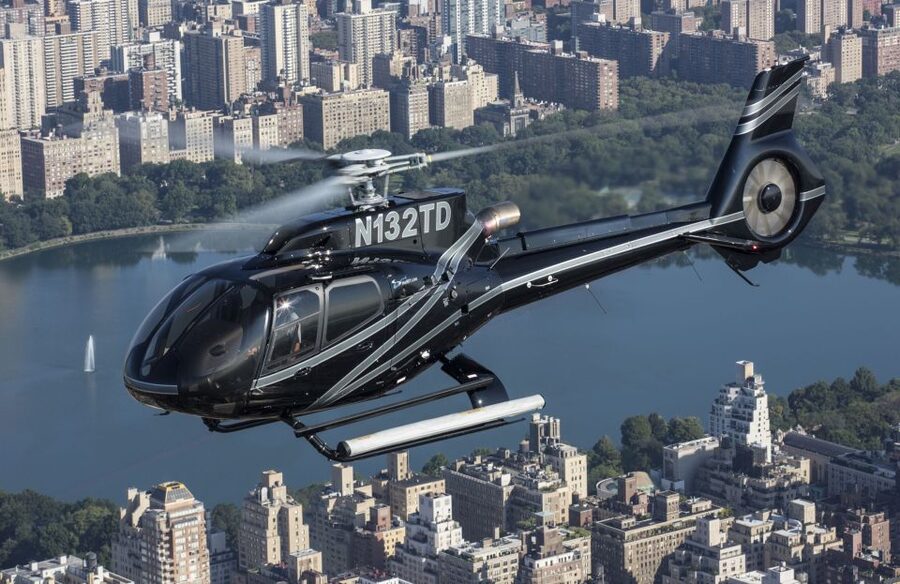 From New Jersey: New York City Skyline Tour - The night flight over illuminated New York