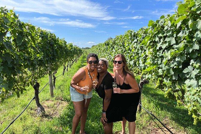 Long Island Wine and Food Day Trip with Sommelier host from NYC - Pellegrini Vineyards: production, views, and a modest tasting room