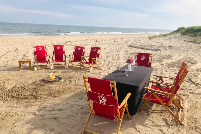 Luxury Beach Bonfire and Picnic Dinner at Town Line Beach - Choosing dinner from a Montauk restaurant