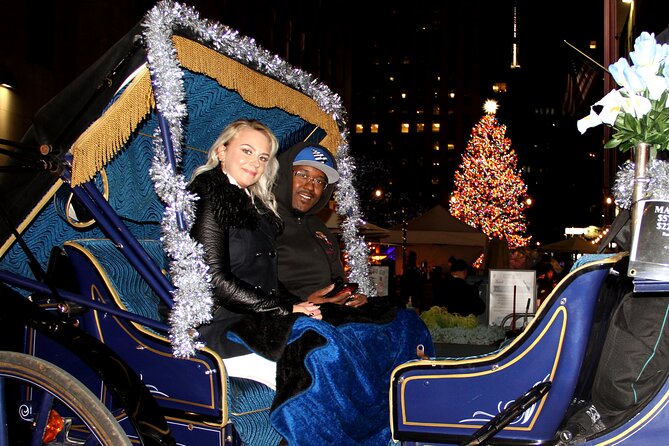 Magical Evening Horse-Drawn Carriage through NYC (65 min) - Rockefeller Center after dark