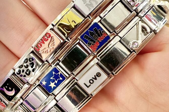Make Your Own Italian Charm Bracelet in New York City - Making a New York keepsake instead of buying one