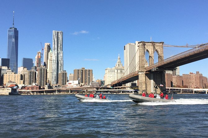 Manhattan Adventure Sightseeing Boat Tour - from Chelsea Piers - Brooklyn waterfront and Governors Island