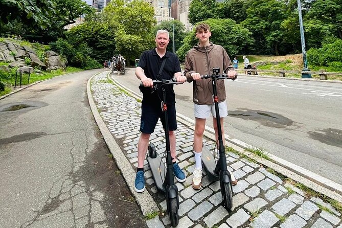 New York Central Park Guided Electric Scooter Tour - The Carousel, Chess and Checkers House, and the Dairy