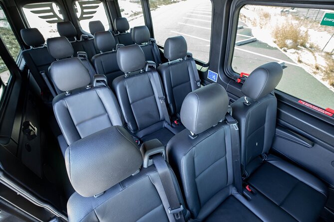 New York City Airport Arrival Transfer by Sprinter LGA JFK EWR - Inside the Sprinter van