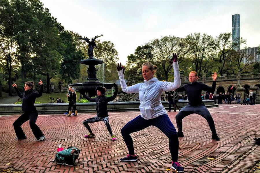 New York City: Central Park Yoga and Walking Tour - Literary Walk and Central Park stories
