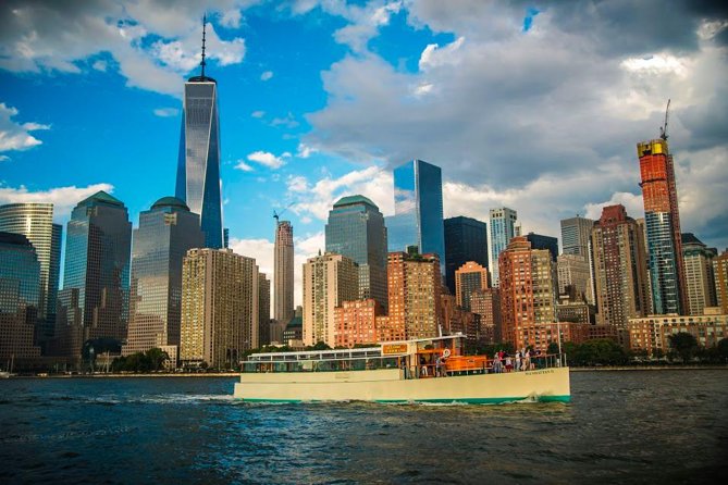 New York City: Champagne, Cheese, Caviar & Sightseeing Cruise - Leaving Pier 62 and heading toward lower Manhattan