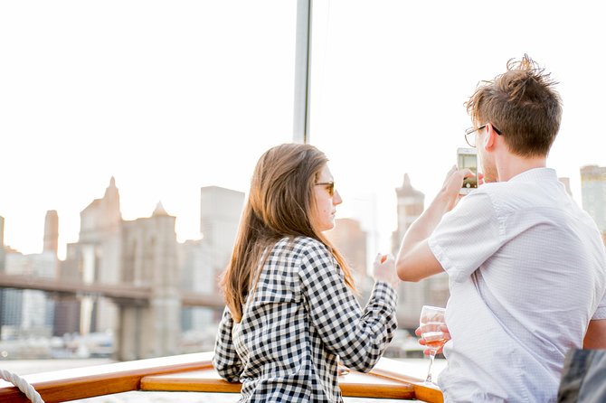 New York City: Champagne, Cheese, Caviar & Sightseeing Cruise - Governors Island and the wider Manhattan skyline