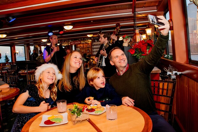 New York City Cocoa and Carols Holiday Cruise - Heated comfort, shared tables, and window views