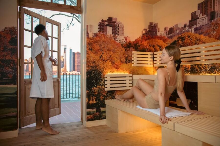 New York City: Entry Ticket to QC NY Spa on Governors Island - Check-in, lockers, and the practical comforts