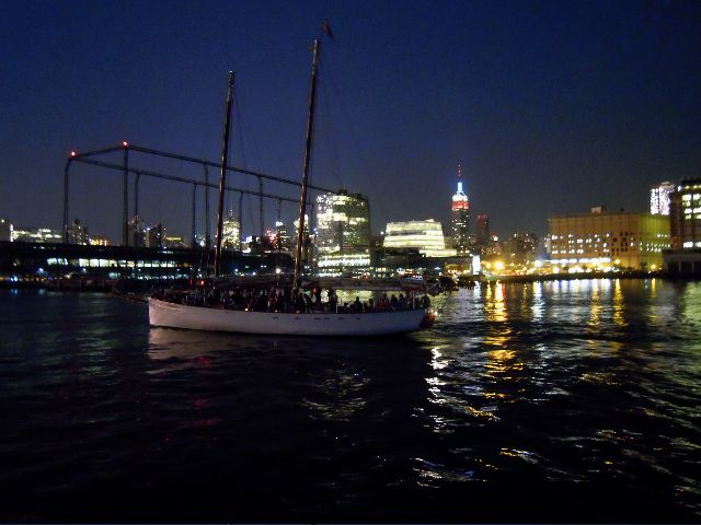 New York City Lights Schooner Cruise - Watching Manhattan retreat from the Hudson