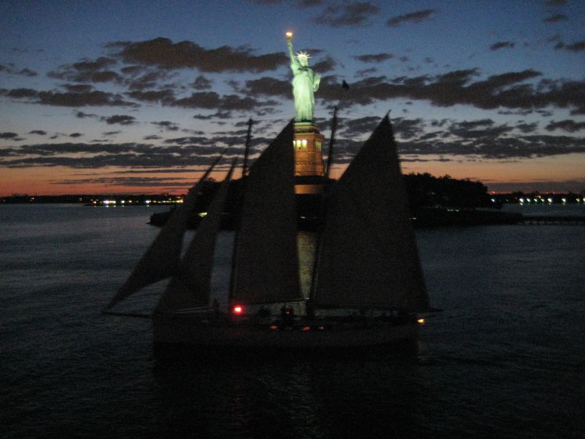 New York City Lights Schooner Sail - Setting out from Chelsea Piers after dark