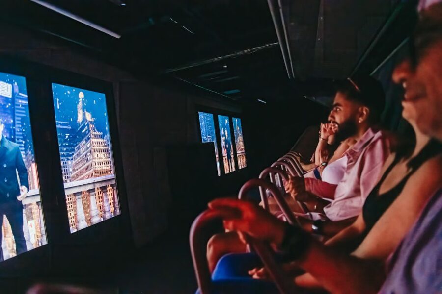 New York City: RiseNY Experience Ticket - The film uses a mock subway setting