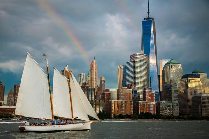 New York City Sailboat Day Cruise to the Statue of Liberty - Leaving Chelsea Piers for lower Manhattan