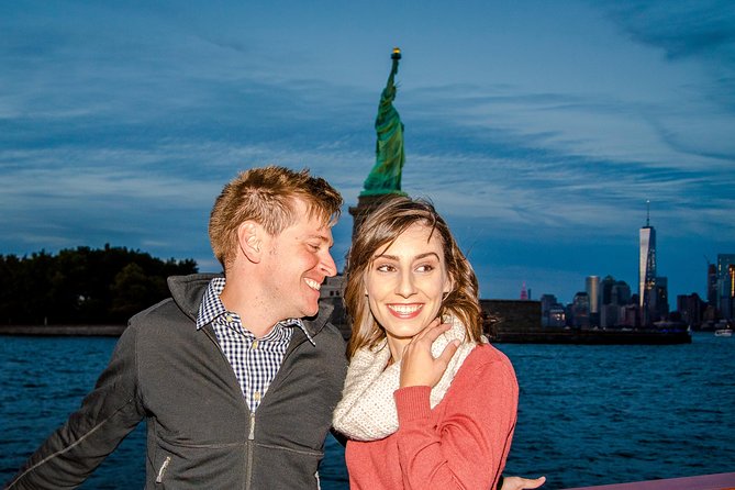 New York City Skyline Lights Sail - Leaving Chelsea Piers at Pier 62
