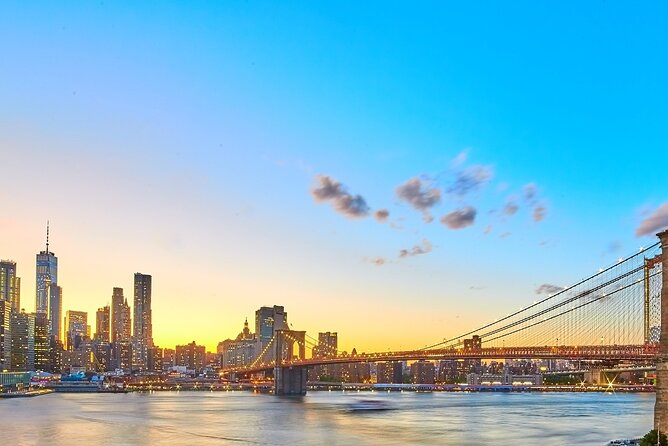 New York City Skyline Sunset and Night Cruise - Sunset, Ellis Island, and the Statue of Liberty