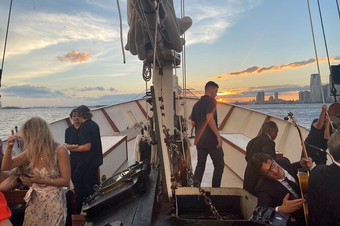 New York City Sunset Jazz Sail aboard Clipper City - The Statue of Liberty at sunset