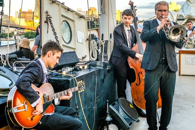 New York City Sunset Jazz Sail aboard Clipper City - Setting out through lower New York Harbor
