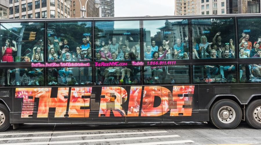 New York City: The Ride Interactive Bus Tour - The RIDE begins at 42nd Street
