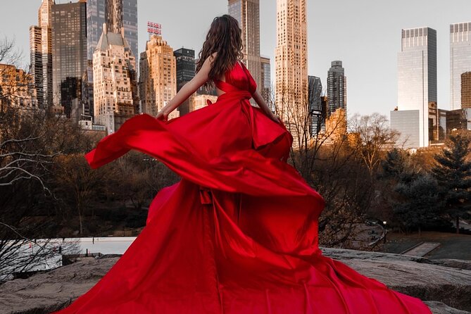 New York Flying-dress photoshoot with iconic NYC views - Accessibility and Basic Participation