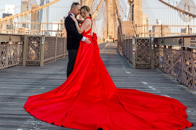 New York Flying-dress photoshoot with iconic NYC views - Cancellation and Booking Protection