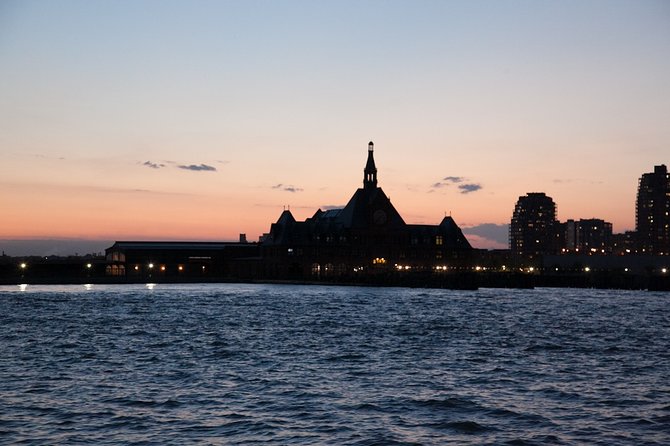 New York Harbor Wine and Jazz Sail aboard Clipper City - Passing beneath the Brooklyn Bridge