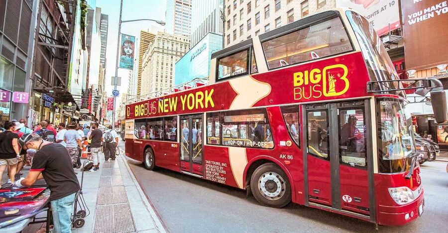 New York: Hop-on Hop-off Sightseeing Tour by Open-top Bus - One World Trade Center and the 9/11 Memorial