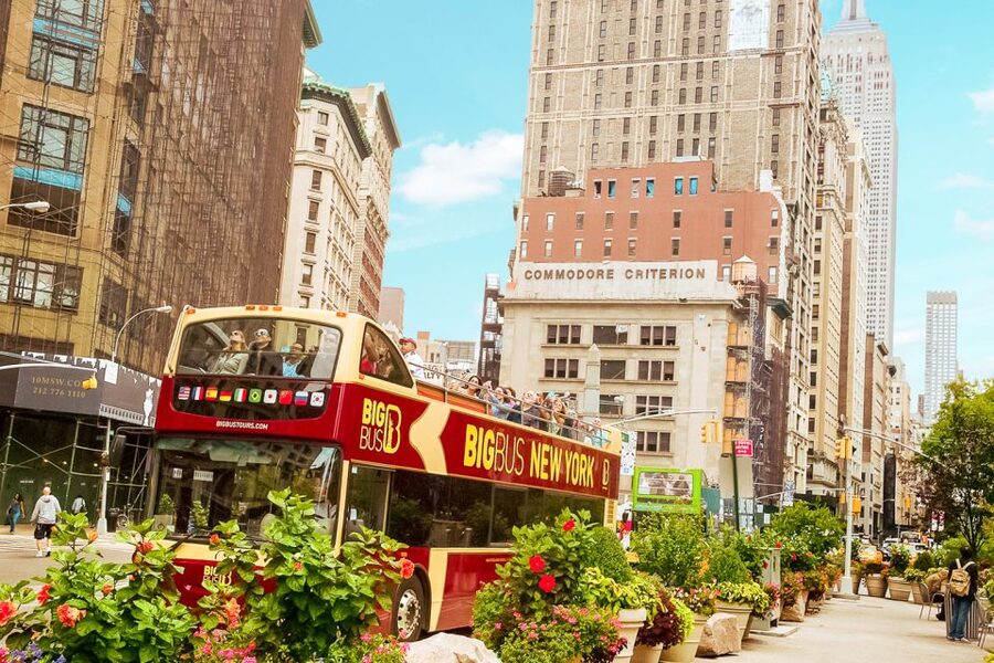 New York: Hop-on Hop-off Sightseeing Tour by Open-top Bus - The open top is the star, but weather matters