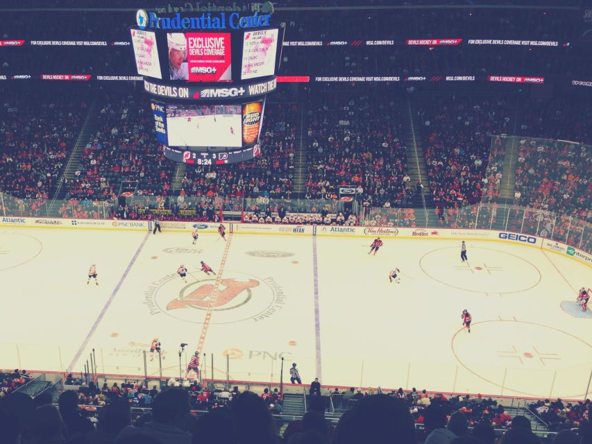 Newark: New Jersey Devils Ice Hockey Game Ticket - Food, Drinks, and the Red-and-Black Ritual