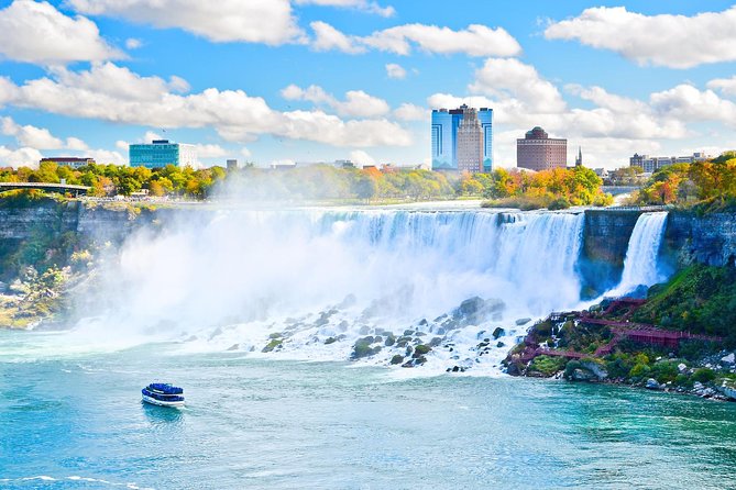 Niagara Falls 1 Day Tour from NYC with Maid of the Mist Boat Ride - First views at Niagara Falls State Park