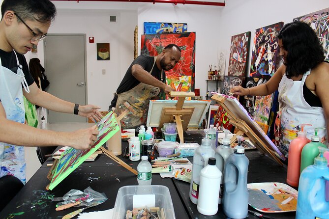 NYC: Abstract Painting with Palette Knives – Small Group - Fifty minutes of making your own abstract artwork