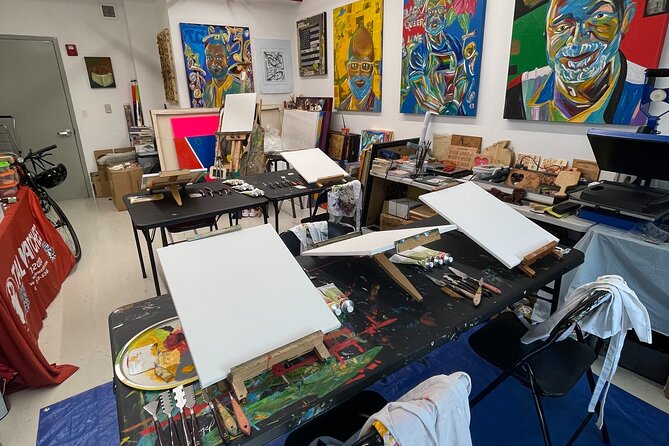 NYC: Abstract Painting with Palette Knives – Small Group - The 10-minute wrap-up and the free poster