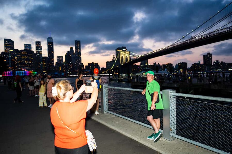 NYC at Night: 3-Hour Luxury Bus Tour of Top Highlights - The bridge crossing leads to the best photo stop