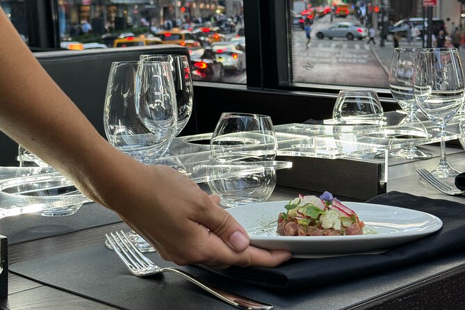 NYC Bustronome Gourmet Sightseeing Lunch Panoramic Bus - Broadway and West 58th Street: getting started