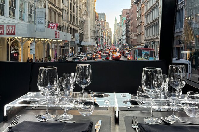 NYC Bustronome Gourmet Sightseeing Lunch Panoramic Bus - Four courses, service, and the onboard mood